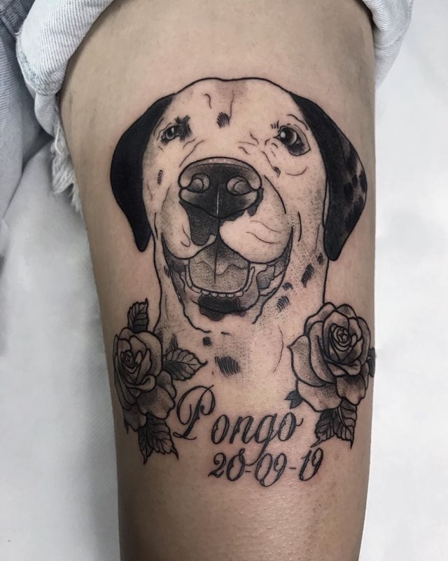 tattoo femenino con un animal 103