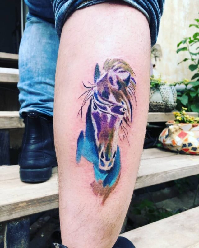 tattoo femenino con un caballo 07