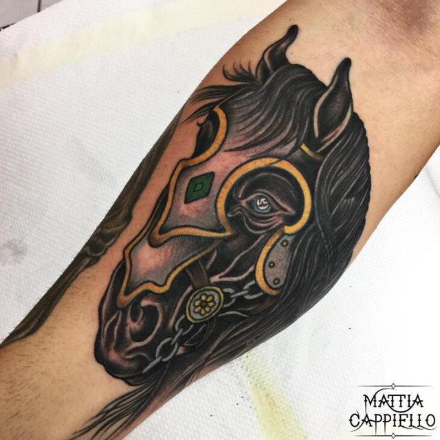 tattoo femenino con un caballo 60
