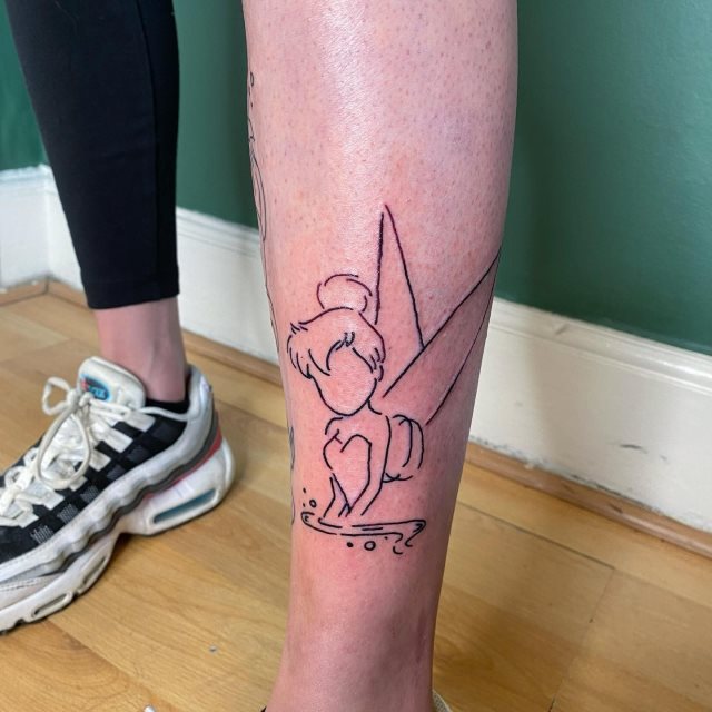 tattoo femenino con una hada 24