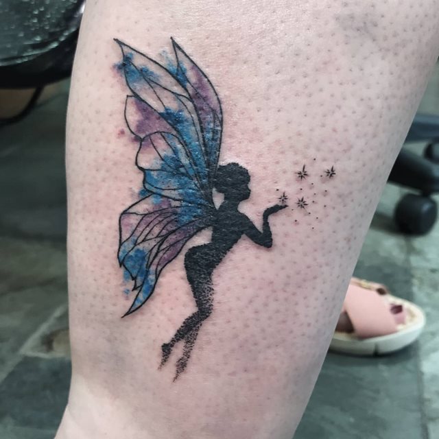 tattoo femenino con una hada 38