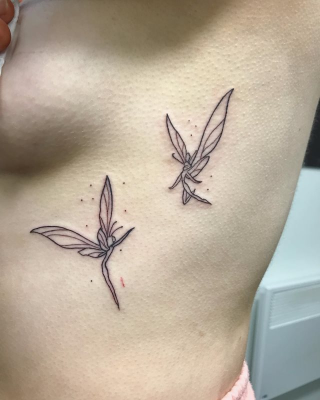 tattoo femenino con una hada 47