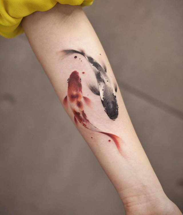 tattoo femenino de carpa 67