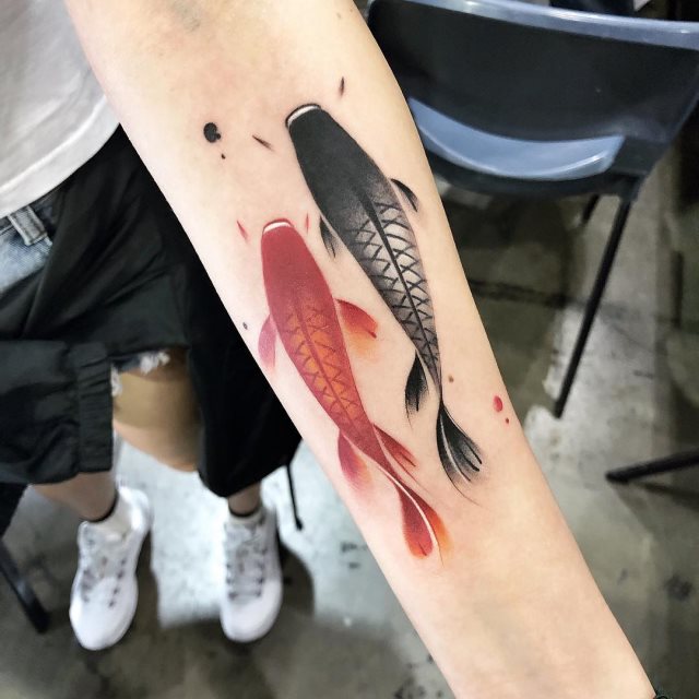 tattoo femenino de carpa 74
