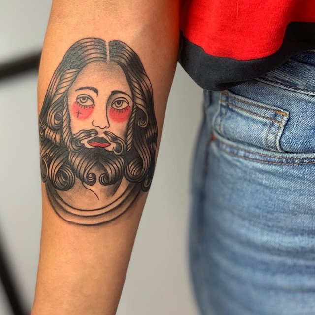 tattoo femenino de jesucristo 57