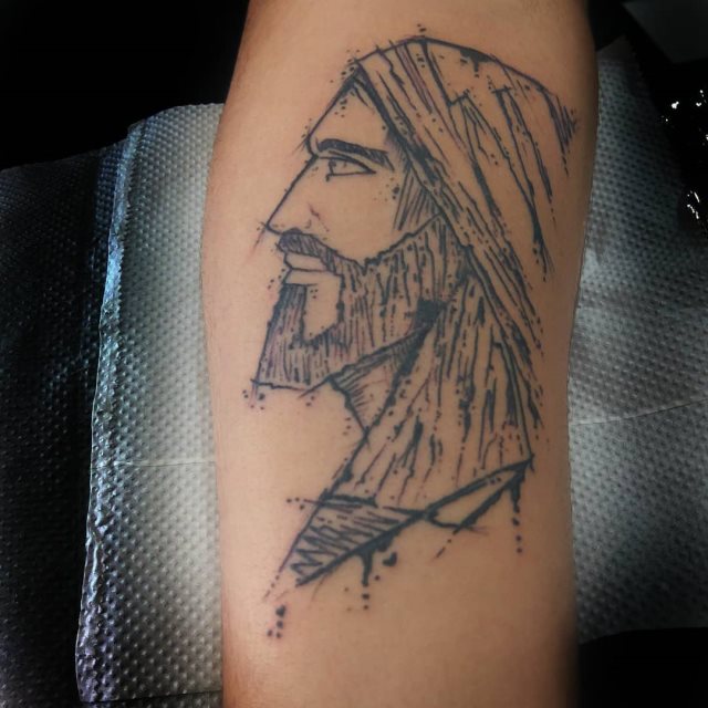 tattoo femenino de jesucristo 70