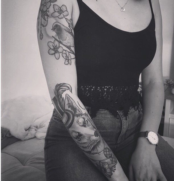 tattoo femenino de manga 60