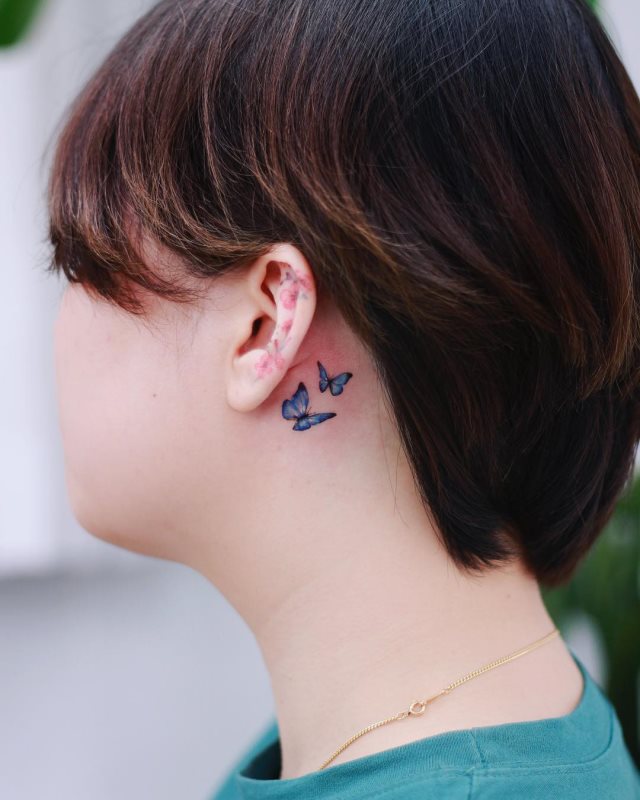 tattoo femenino de mariposa 101