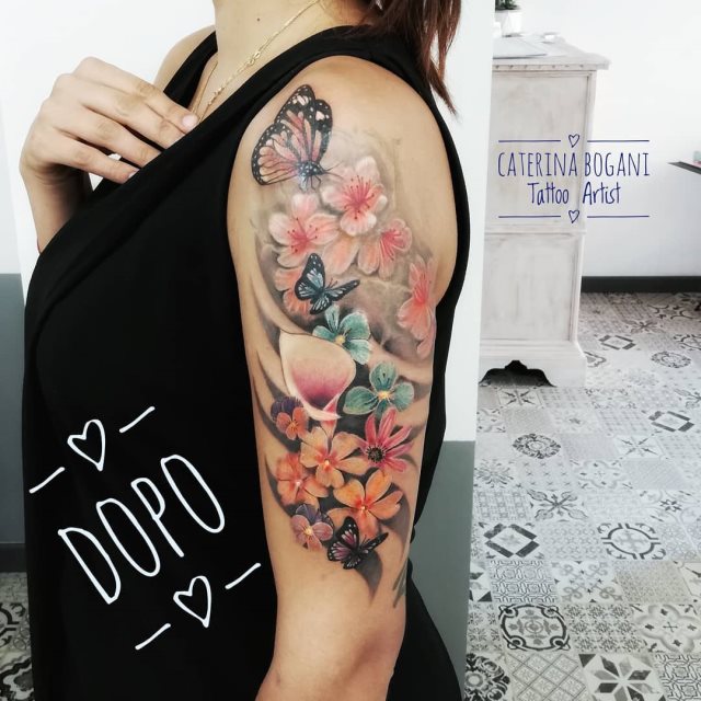 tattoo femenino de mariposa 108