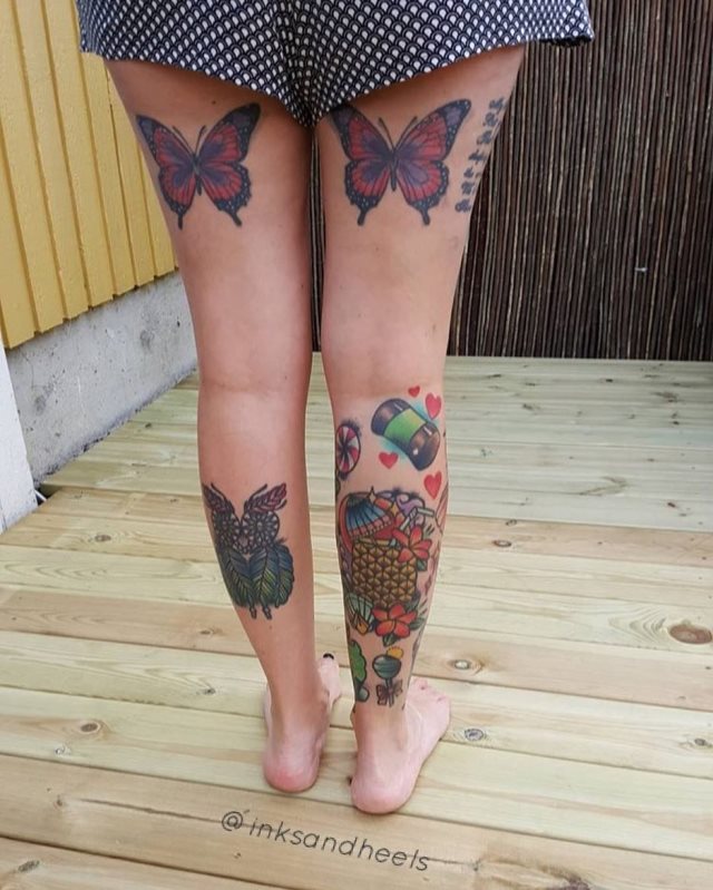 tattoo femenino de mariposa 109