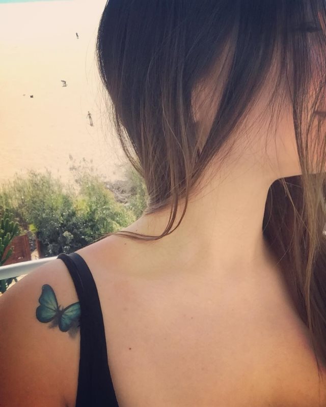 tattoo femenino de mariposa 142