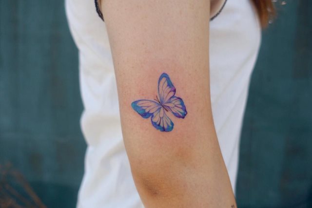 tattoo femenino de mariposa 15