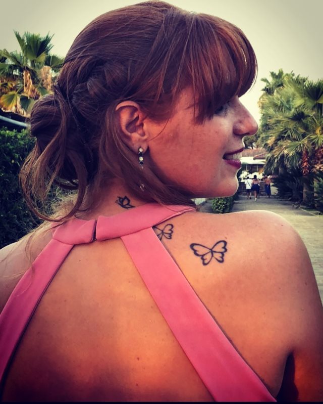 tattoo femenino de mariposa 155