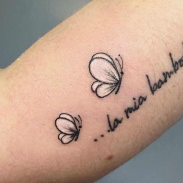 tattoo femenino de mariposa 161