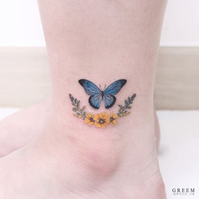 tattoo femenino de mariposa 165
