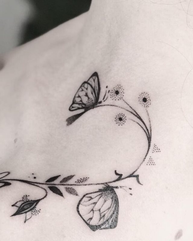 tattoo femenino de mariposa 29