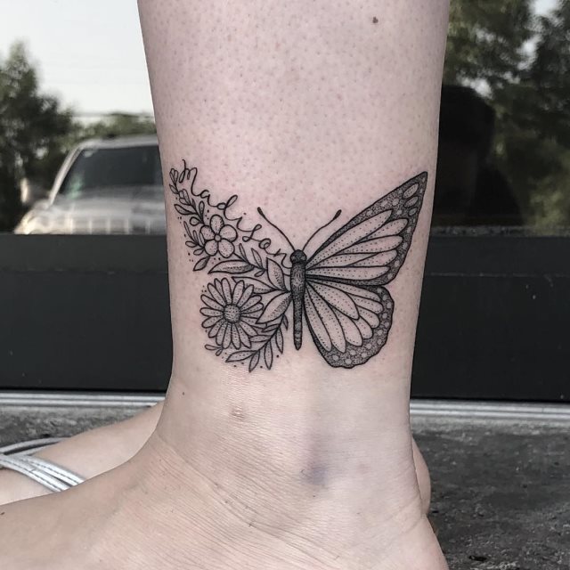tattoo femenino de mariposa 31