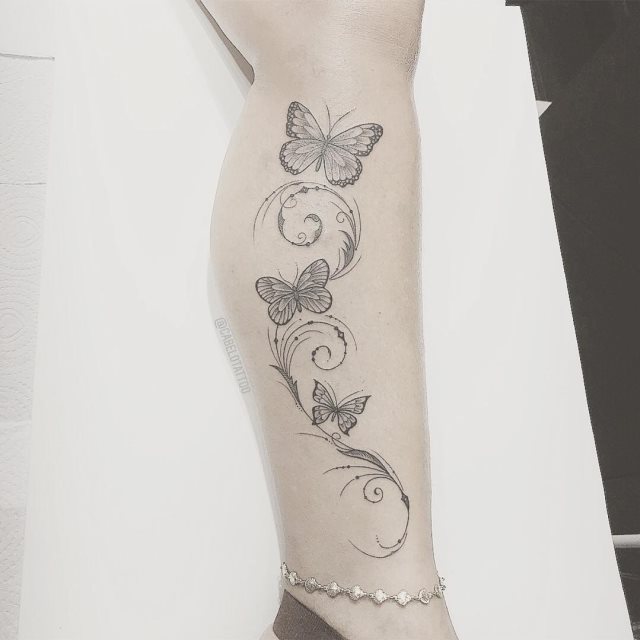 tattoo femenino de mariposa 34