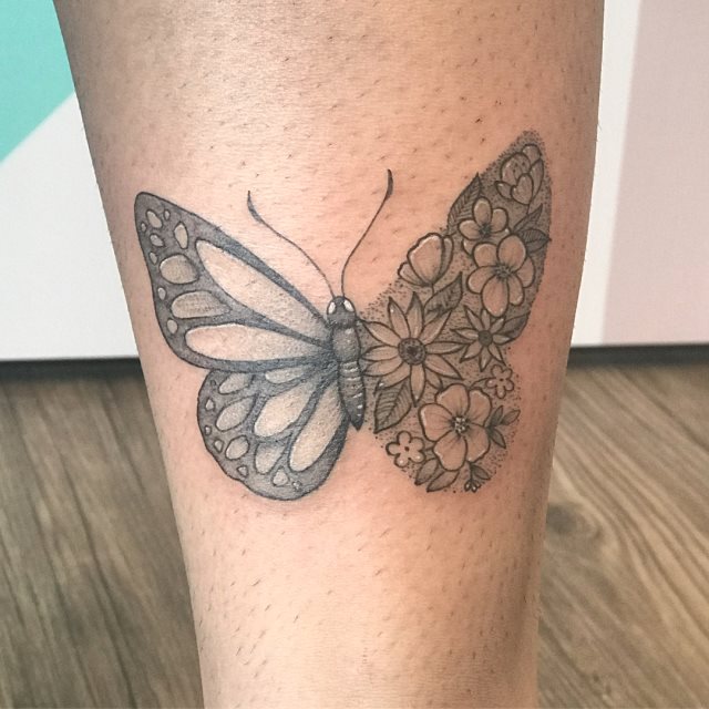 tattoo femenino de mariposa 43