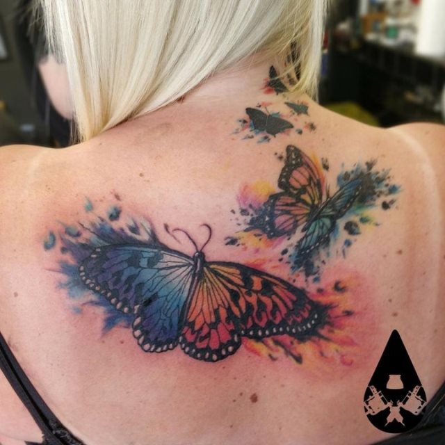 tattoo femenino de mariposa 61