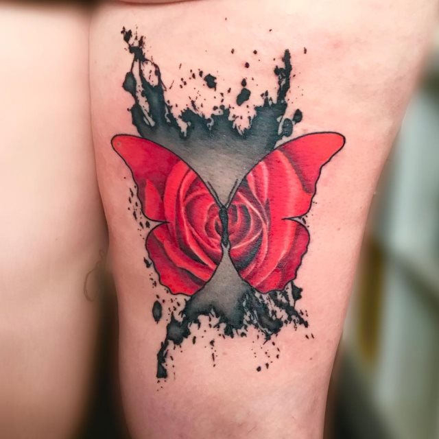 tattoo femenino de mariposa 85