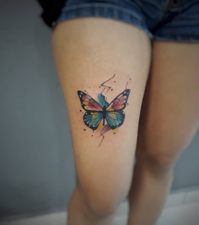 tattoo femenino de mariposa 88