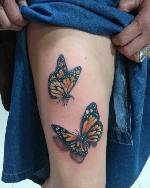 tattoo femenino de mariposa 90