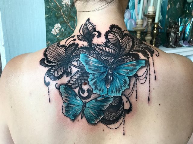 tattoo femenino de mariposa 92