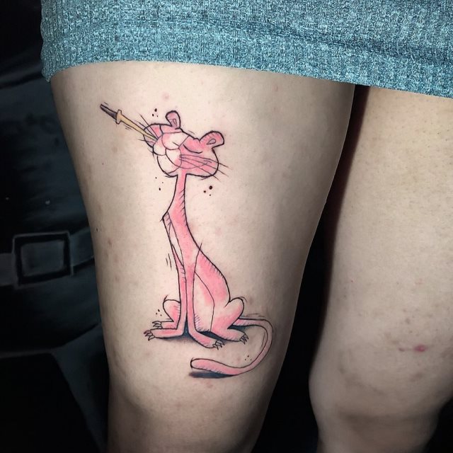 tattoo femenino de pantera 11