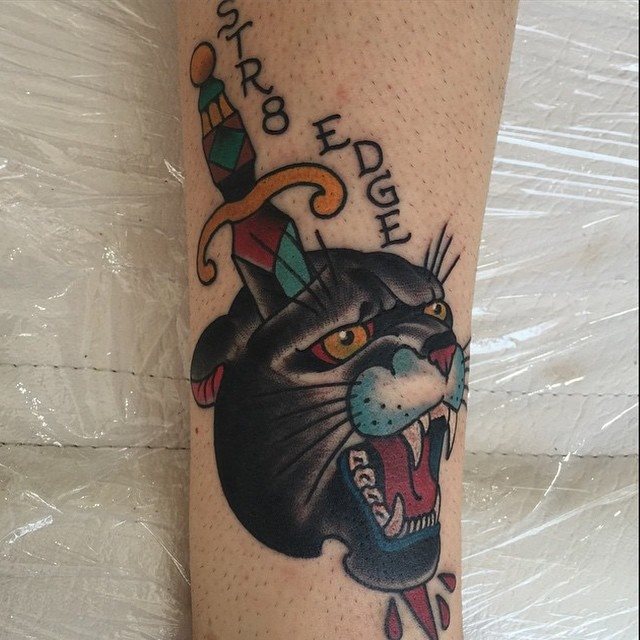 tattoo femenino de pantera 19