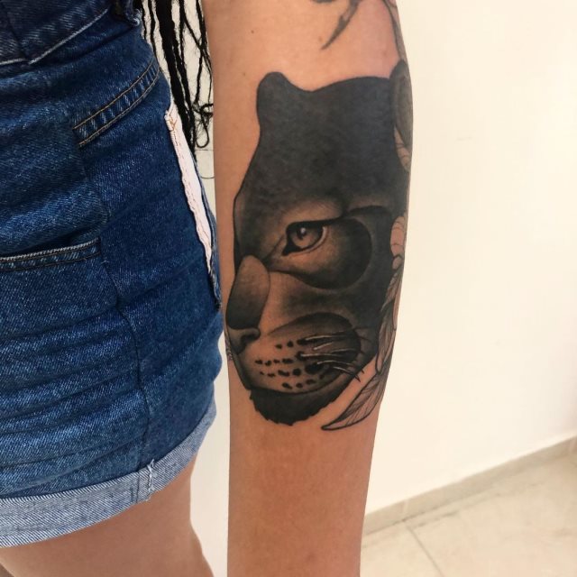 tattoo femenino de pantera 21