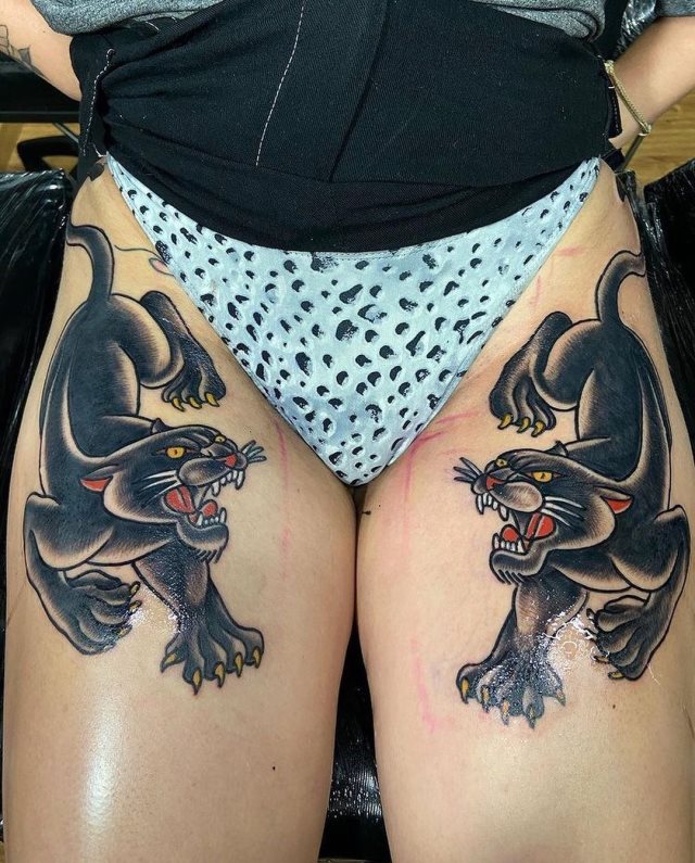 tattoo femenino de pantera 25