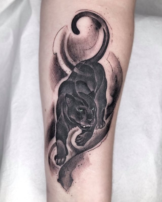 tattoo femenino de pantera 30