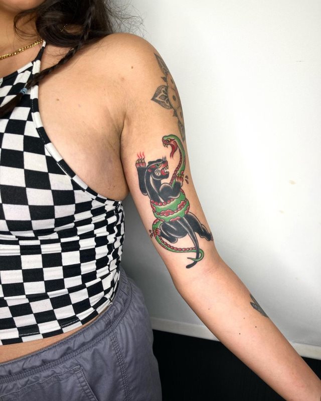 tattoo femenino de pantera 31