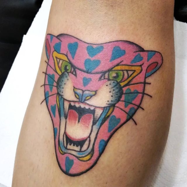 tattoo femenino de pantera 46