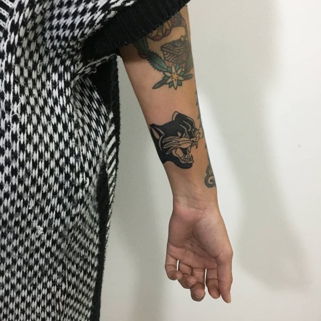 tattoo femenino de pantera 52