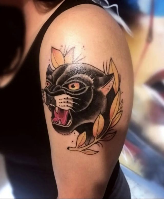 tattoo femenino de pantera 57