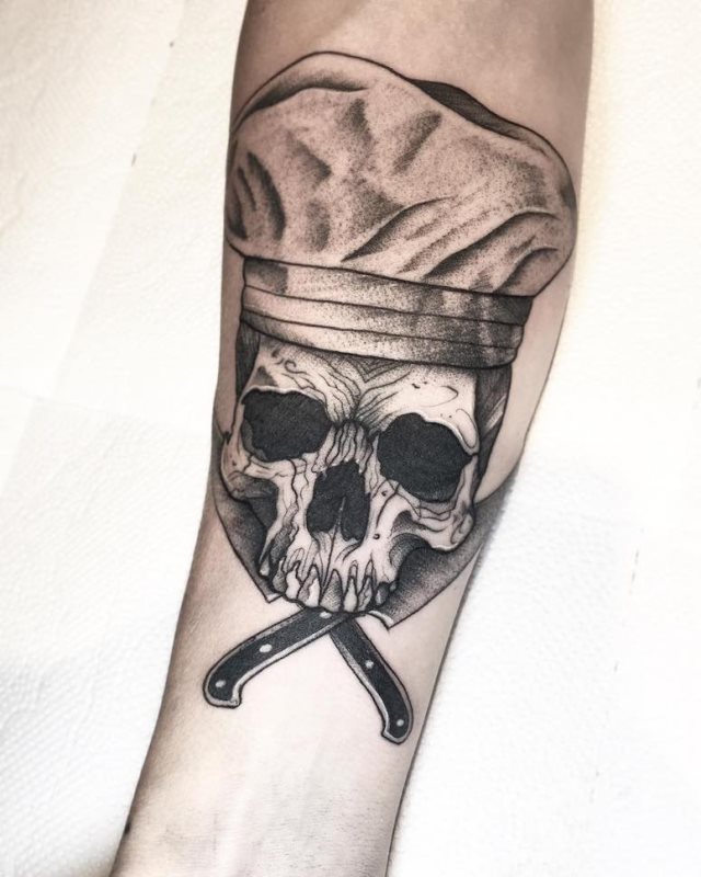 tattoo femenino de una calavera 30