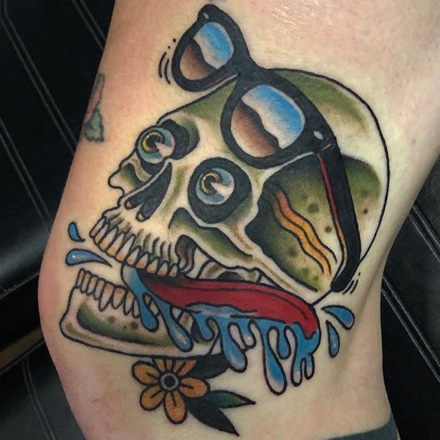 tattoo femenino de una calavera 48