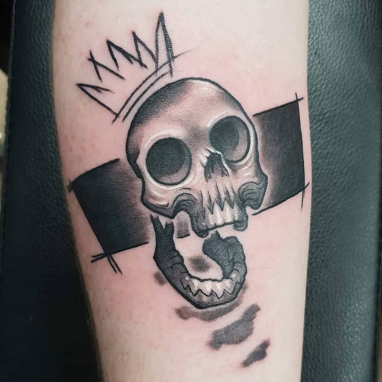 tattoo femenino de una calavera 57