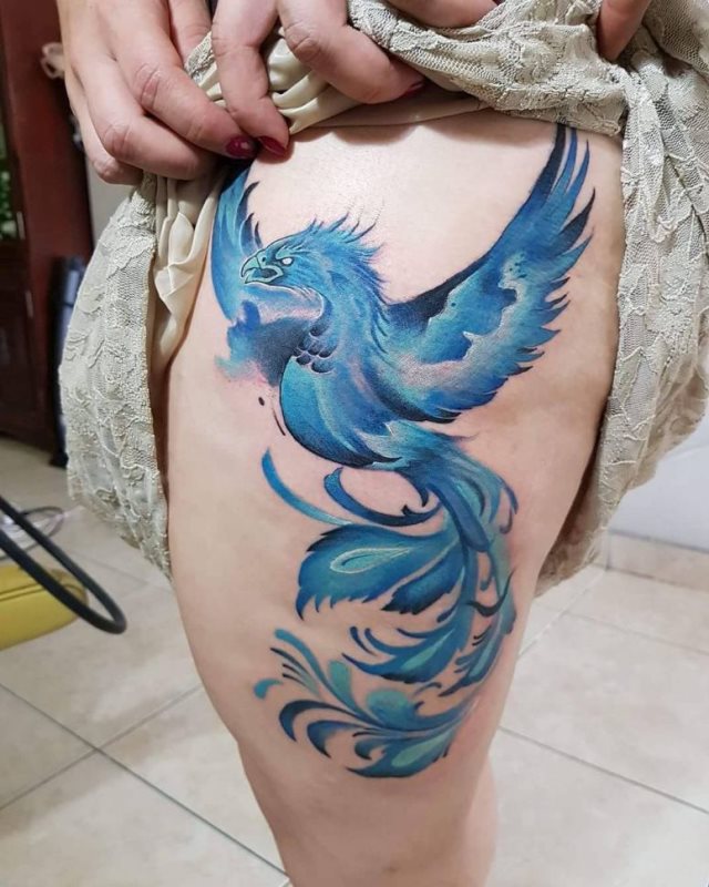 tattoo femenino del fenix 05
