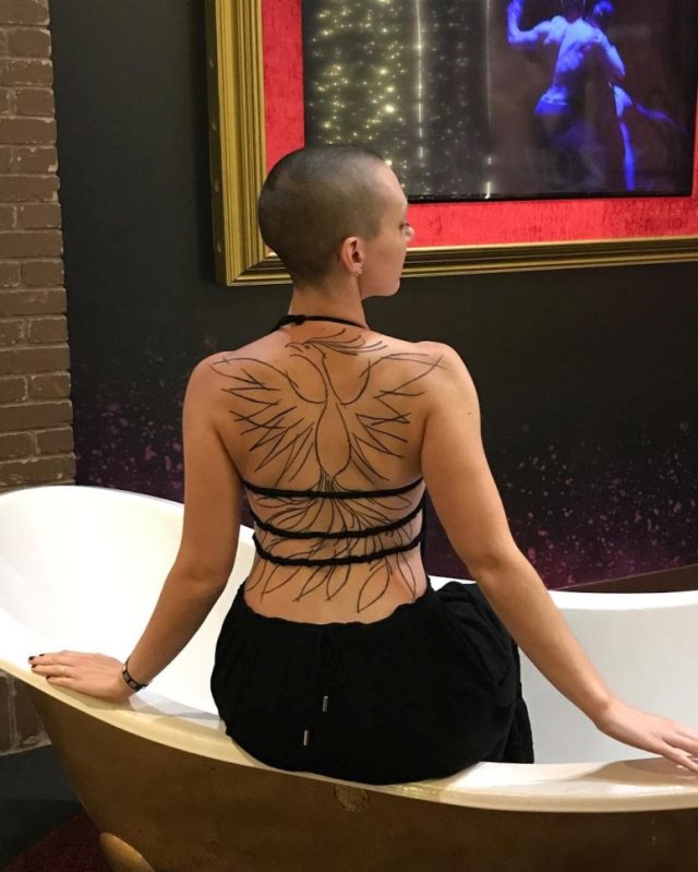 tattoo femenino del fenix 14