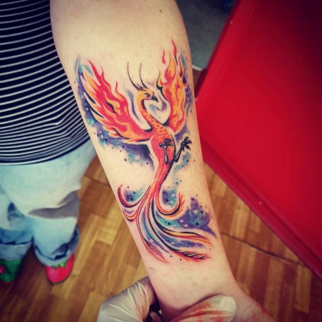 tattoo femenino del fenix 26