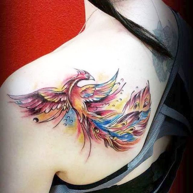 tattoo femenino del fenix 28