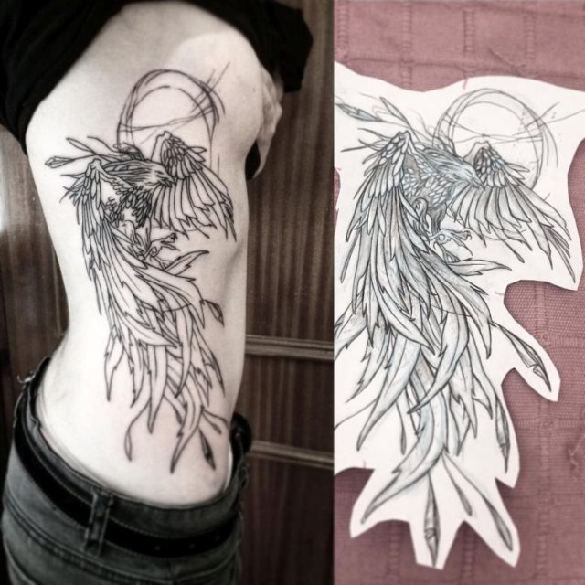 tattoo femenino del fenix 38