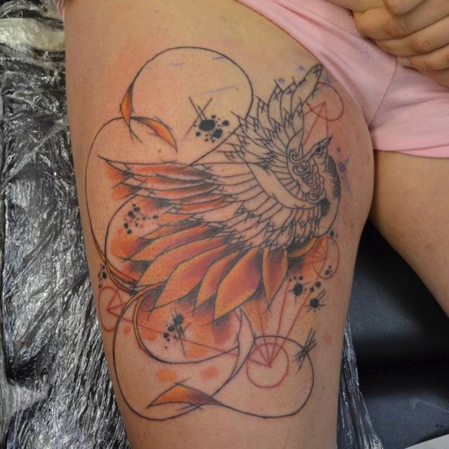 tattoo femenino del fenix 48