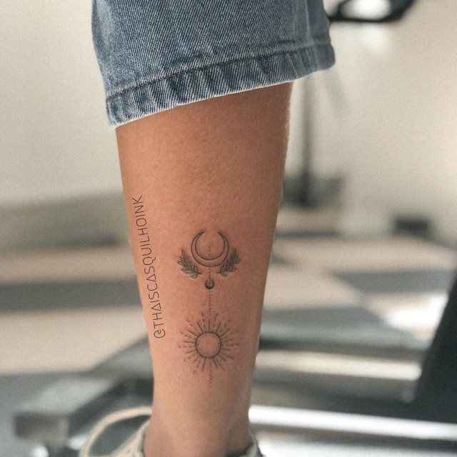 tattoo femenino del sol y la luna 24