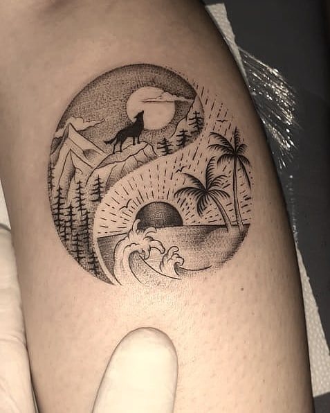 tattoo femenino del yin y yang 08