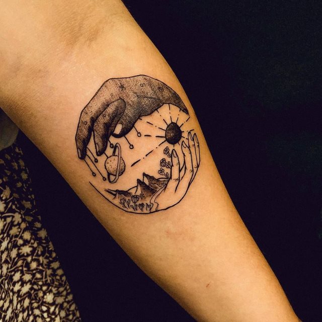 tattoo femenino del yin y yang 39