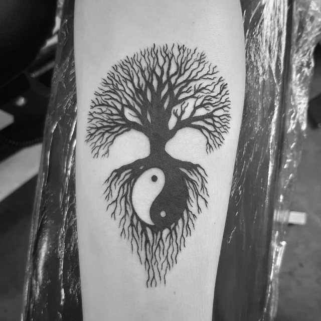 tattoo femenino del yin y yang 68